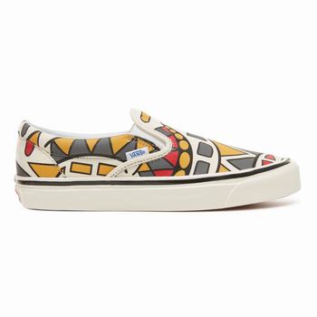 Vans Anaheim Factory Classic Slip-On 98 - Naisten Tennarit - Valkoinen